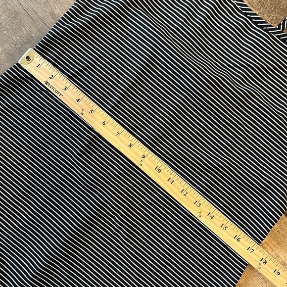 Gap Black White Stripe Tank Bodycon Max Dress Size L - Picture 7 of 9
